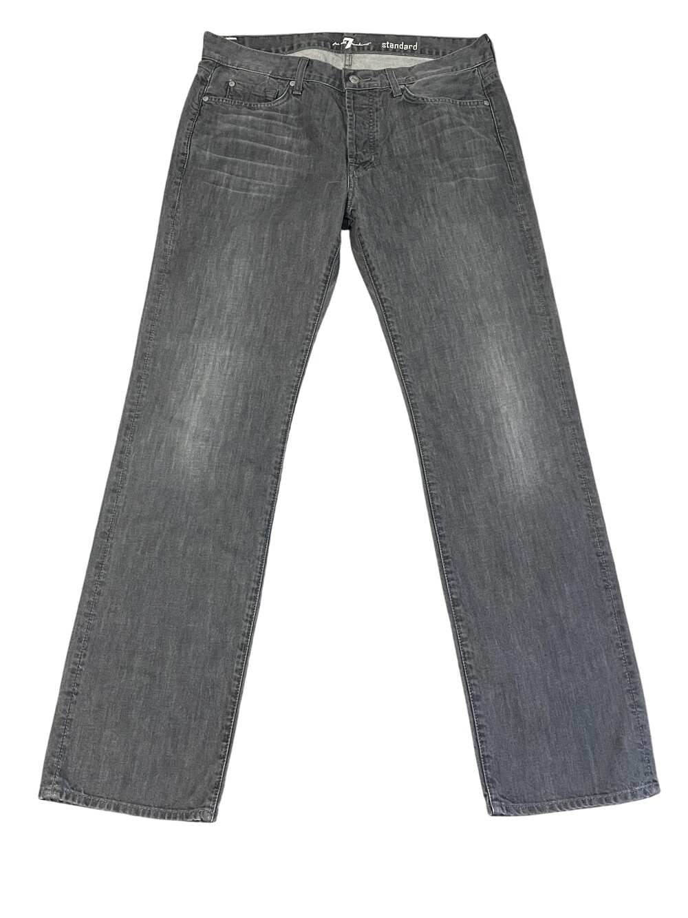 7 For All Mankind Standard Jeans Mens 34x34 Gray Charcoal Wash Denim Pants